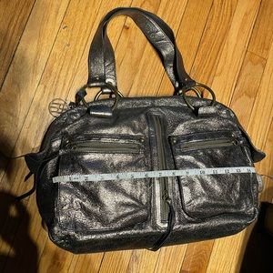 ✈️Hayden Harnett Leather Brooklyn Vintage Metallic Iridescence Holographic shiny